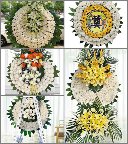 广东梅州市丰顺县留隍镇西山村花圈速递